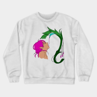 Copy of Elf drinking from a flower Crewneck Sweatshirt